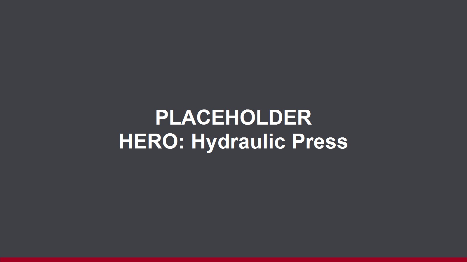 AllSteel 4-post hydraulic press on the factory floor